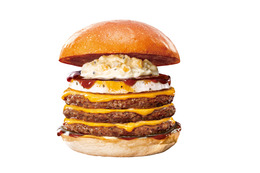 ロッテリア、パティ3枚重ねの贅沢バーガー「キングタルてり絶品チーズバーガー」25日より販売