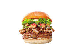 【肉の日】ボリューム満点のキングサイズ！ロッテリア、25日より「キング にんにく牛カルビバーガー」が5日間限定販売