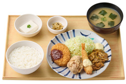 やよい軒、人気おかず4品を一度に堪能！「やよい合い盛り定食」19日より890円で販売