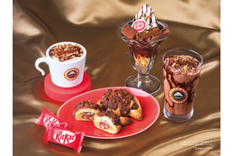 キットカットを丸ごと使用!サンマルクカフェ、“濃厚チョコ尽くし”パフェやチョコクロを11月6日販売開始
