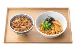 吉野家、にんにく・醤油・胡椒が効いた「牛丼・油そばセット」登場！