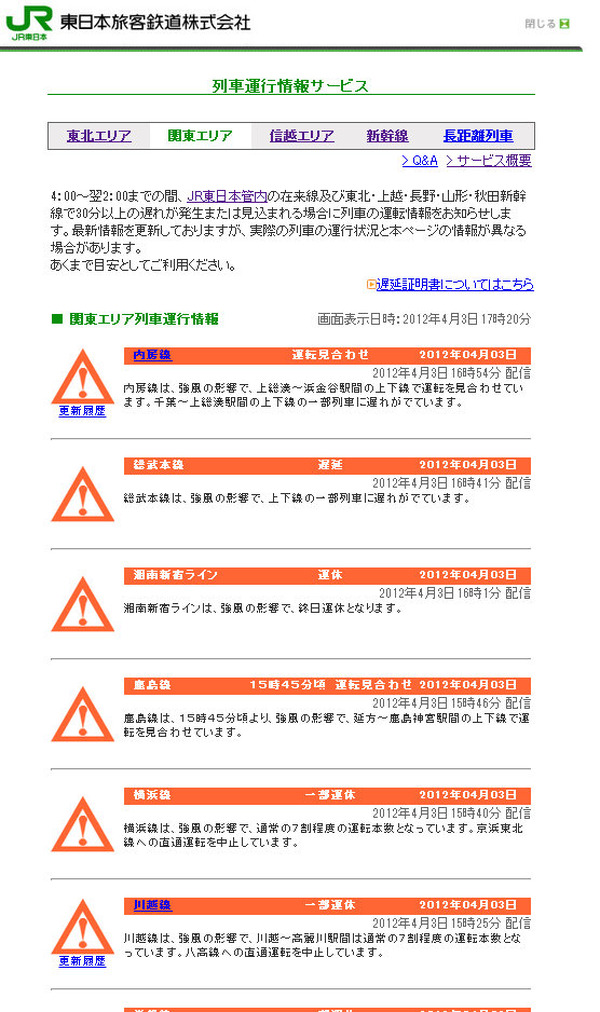 関東 暴風雨で鉄道運行に大きな影響 湘南新宿ラインが終日運休 そのほか運転見合わせなど多数 2枚目の写真 画像 Rbb Today