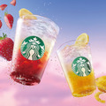 スターバックス コーヒー ジャパン「チラックス ソーダ ストロベリー」「チラックス ソーダ ゆずシトラス」