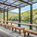 長良川一望のテラス席