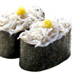 国産 釜揚げ上しらす軍艦　　　　　　160円（税込176円）
