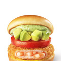 「アボカド海老カツバーガー ～国産バジルマヨ～」（590円）