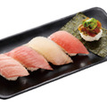 『かっぱのまぐろ5種食べ比べ』　五貫710円（税込780円）～