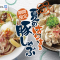 「豚しゃぶうどん」「豚しゃぶサラダうどん」を全国のはなまるで6月4日(木)から期間限定新発売！