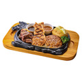 カットサーロイン（80g）のトリプルグリル（カットサーロイン80g/グリルチキン100g手ごねハンバーグ100g）