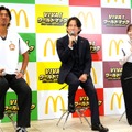 中澤佑二、岡田准一、影山優佳【撮影：小宮山あきの】