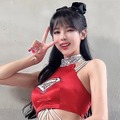 「ちょっと見えそう…」ミニスカでしゃがみ込みポーズの韓国人気チア、満点美貌の近況に反響