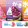 コメダ　＼「ふわっ、ヒヤッ、じゅわー。」／今年は2つのエリアで異なる味わいのかき氷が登場！