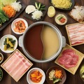しゃぶしゃぶ温野菜「海鮮チゲ鍋」と「コムタン鍋」