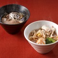 (上)鴨出汁醤油ラーメン　(下)麻辣湯麺