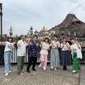 左から）松﨑涼佳アナウンサー、澤部佑、岩井勇気、神田愛花、横澤夏子、花澤香菜、島崎和歌子（c）フジテレビ