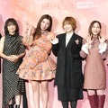 渡部篤郎、永作博美、仲里依紗、松岡茉優、田中みな実、間宮祥太朗【撮影：小宮山あきの】