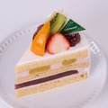小豆と栗のショートケーキ