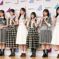 （左から）日向坂46・上村ひなの、櫻坂46・的野美青、乃木坂46・賀喜遥香、櫻坂46・森田ひかる、日向坂46・大野愛実、乃木坂46・池田瑛紗【撮影：平木昌宏】