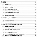 報告書内容の抜粋（目次ページ）