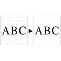 「文字くっきり」機能のイメージ