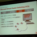 VCSでは、複数のスイッチ群を単一のスイッチとして管理可能にし、大幅なコスト削減に寄与する