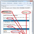 amazon.comの注文確認を偽装したメール