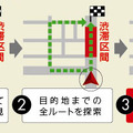 渋滞迂回ルート案内