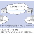 図2：VPWSサービスネットワーク構成