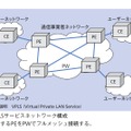 図3：VPLSサービスネットワーク構成