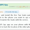 「Tap Snake」の説明文