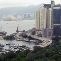 会場から見える香港の風景