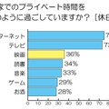 家でのプライベート時間を、どのように過ごしていますか？（休日）