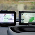 ナビタイムジャパン ソニー nav-u NV-U76VT（左）とナビタイムジャパン CAR NAVITIME WND-01K