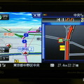交差点の拡大地図が右に出る。目印になるPOIアイコンも表示されるので進入する道路を間違えることもない サンヨー ゴリラプラス NV-SP200DT