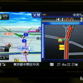 交差点の拡大地図が右に出る。目印になるPOIアイコンも表示されるので進入する道路を間違えることもない サンヨー ゴリラプラス NV-SP200DT