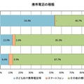 青少年の携帯電話トラブル経験、フィルタリングを使用者が低い結果に 携帯電話の種類