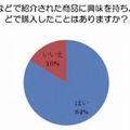 ブログなどで紹介された商品に興味を持ち、店頭などで購入したことはありますか？