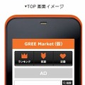 「GREEマーケット」トップ画面イメージ