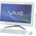 テレビ機能を強化した液晶一体型「VAIO L」シリーズ（ホワイト）