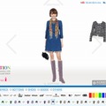 G COLLECTIONでは、マウス操作だけでさまざまなコーデを楽しめる