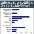 困った事、あるいは、現在も困っている事は何ですか