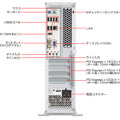 「Endeavor MR4100」の背面詳細