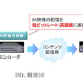 リアルタイム伝送とコーデックのイメージ