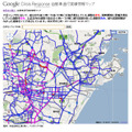 被災地域の渋滞実績情報をGoogleおよびYahoo! JAPANと提供