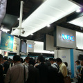 NECのブース。ケータイや、無線技術、クラウドのほか、M2M技術も今年の目玉の1つだった
