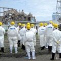 IAEA福島訪問（5月27日）。福島第一原子力発電所、3号機付近