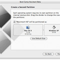 　アップルコンピュータは、IntelのCPUを搭載したMacでWindows XPを動作させる「Boot Camp」（ブートキャンプ）のパブリックβを公開した。次期OSのMac OS X 10.5にて、搭載される予定の機能の1つだ。