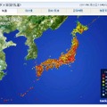 16時現在でも30度以上の地点が多い