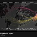 「パーソナルメッセージ」日本向けが赤、日本からが黄