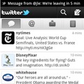 「Twitter for Android」の利用画面
